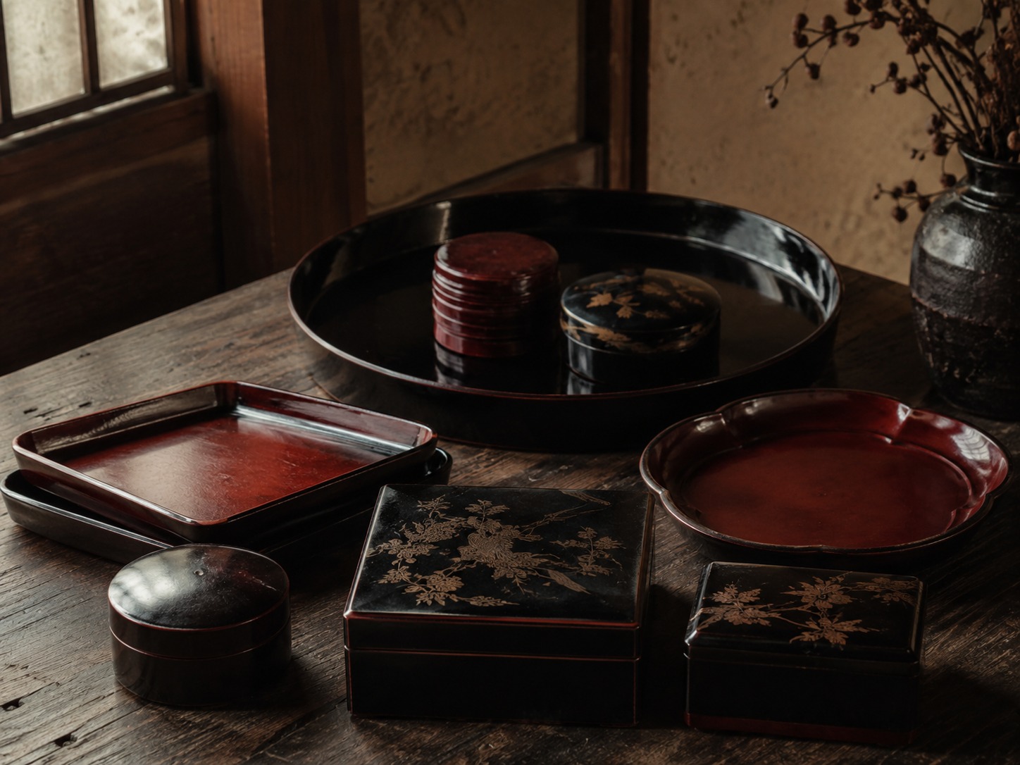 Vintage Japanese lacquerware